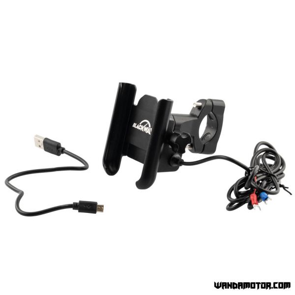 Phone holder / charger for handlebar-1